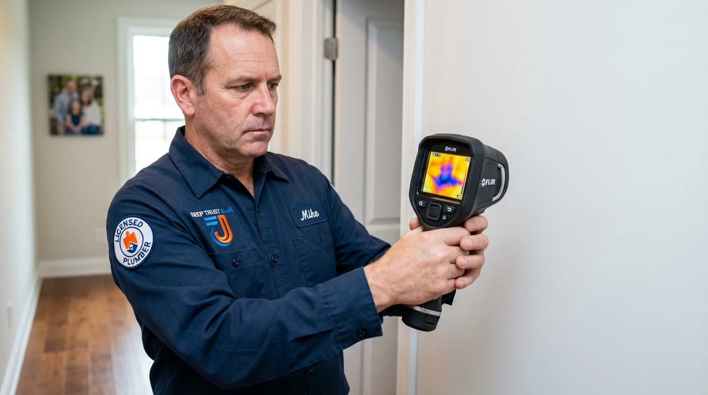 Thermal imaging leak detection by Johns Plumbing LLC in Haskins